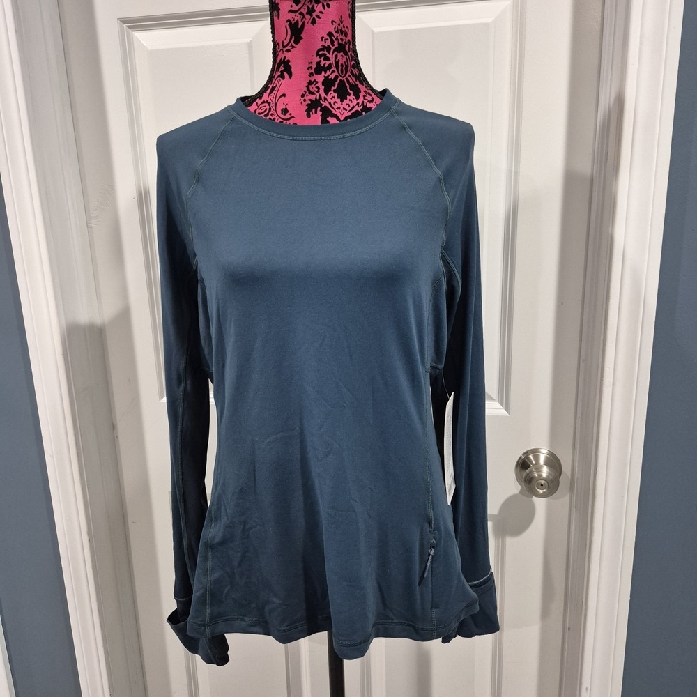 Lululemon Long Sleeve Womens XL Indochine Blue Its Rulu Running Soft Warm New